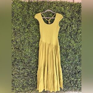 Picnic dress olive green dress